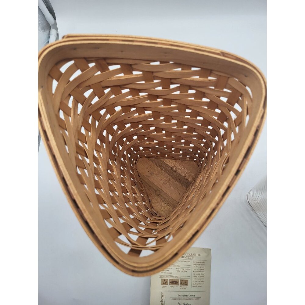 Longaberger 2005 Collectors Club Heartwood Vase Basket and Protector - Picture 7 of 11